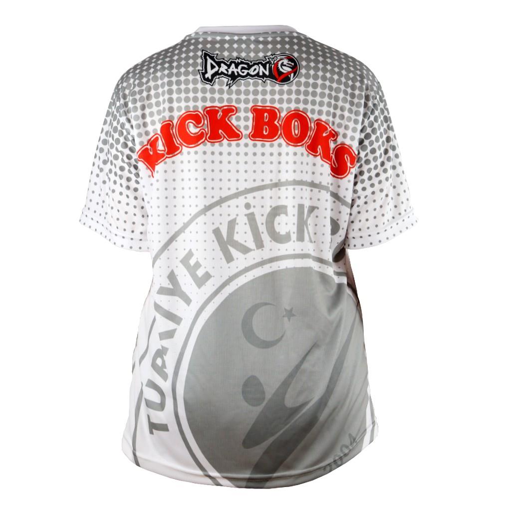 DragonDoDragonDo KF2024 Kick Boks Tişörtü Beyaz Kick Boxing Tshirt