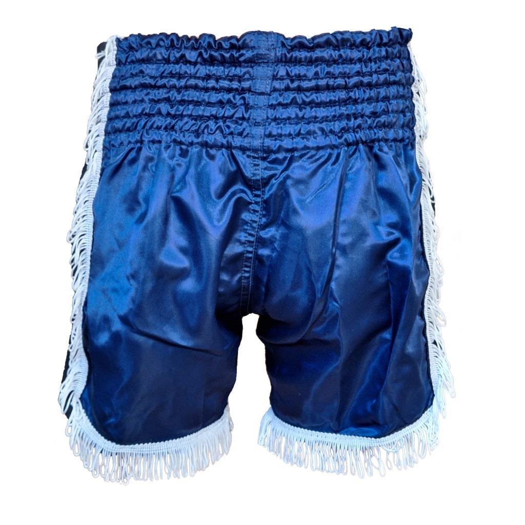 DragonDoDragonDo MT3020 Apache Muaythai Şortu Lacivert Püsküllü Nakışlı Muay Thai Şortu