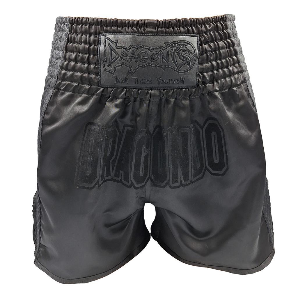DragonDoDragonDo MT3025 Black Night Muay Thai Şortu Siyah Antrenman Şortu