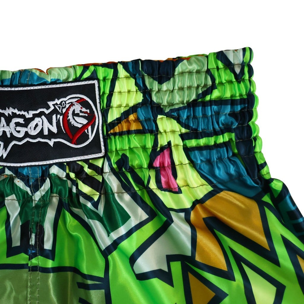 DragonDoDragonDo MT3043 Muay Thai - Kick Boks Şortu Dijital Baskılı Yeşil Şort