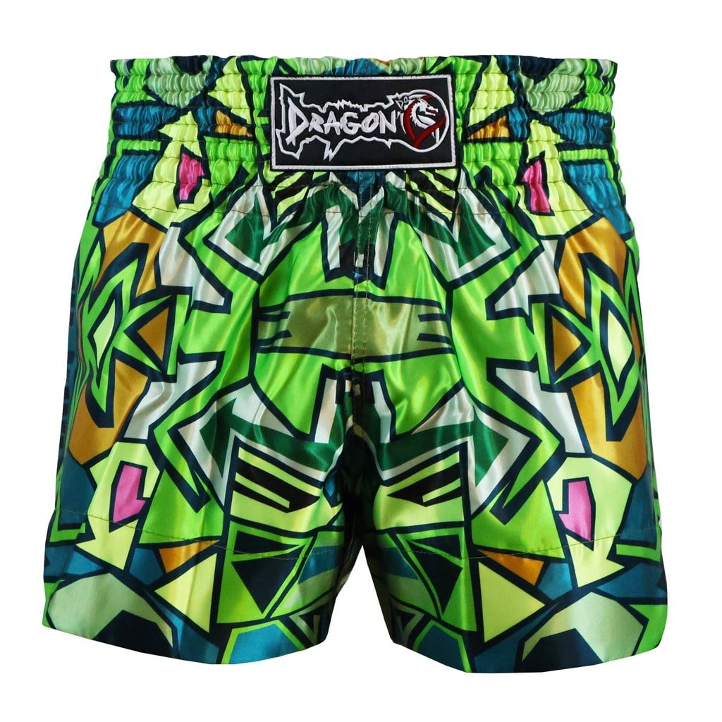 DragonDoDragonDo MT3043 Muay Thai - Kick Boks Şortu Dijital Baskılı Yeşil Şort