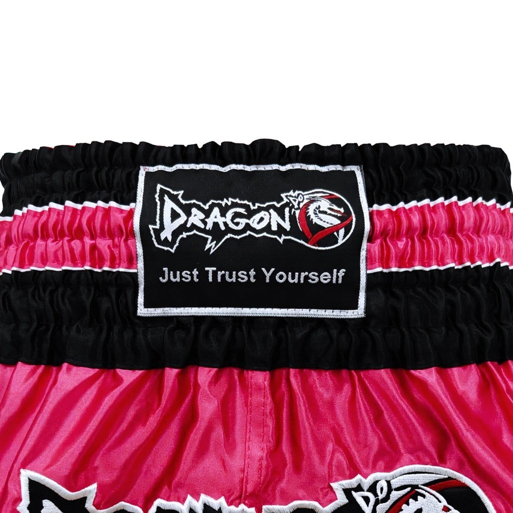 DragonDoDragonDo MT3075 Retro NEO Kick Boks Şortu Muay Thai Şort Pembe