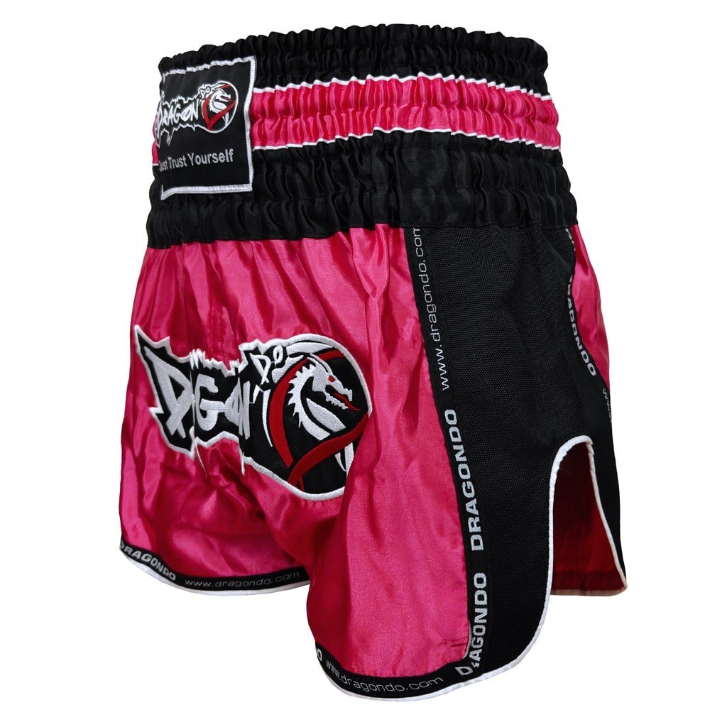 DragonDoDragonDo MT3075 Retro NEO Kick Boks Şortu Muay Thai Şort Pembe
