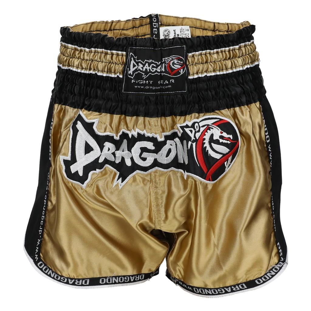 DragonDoDragonDo MT3075 Retro NEO Muaythai Şortu Gold Muay Thai Şort Altın