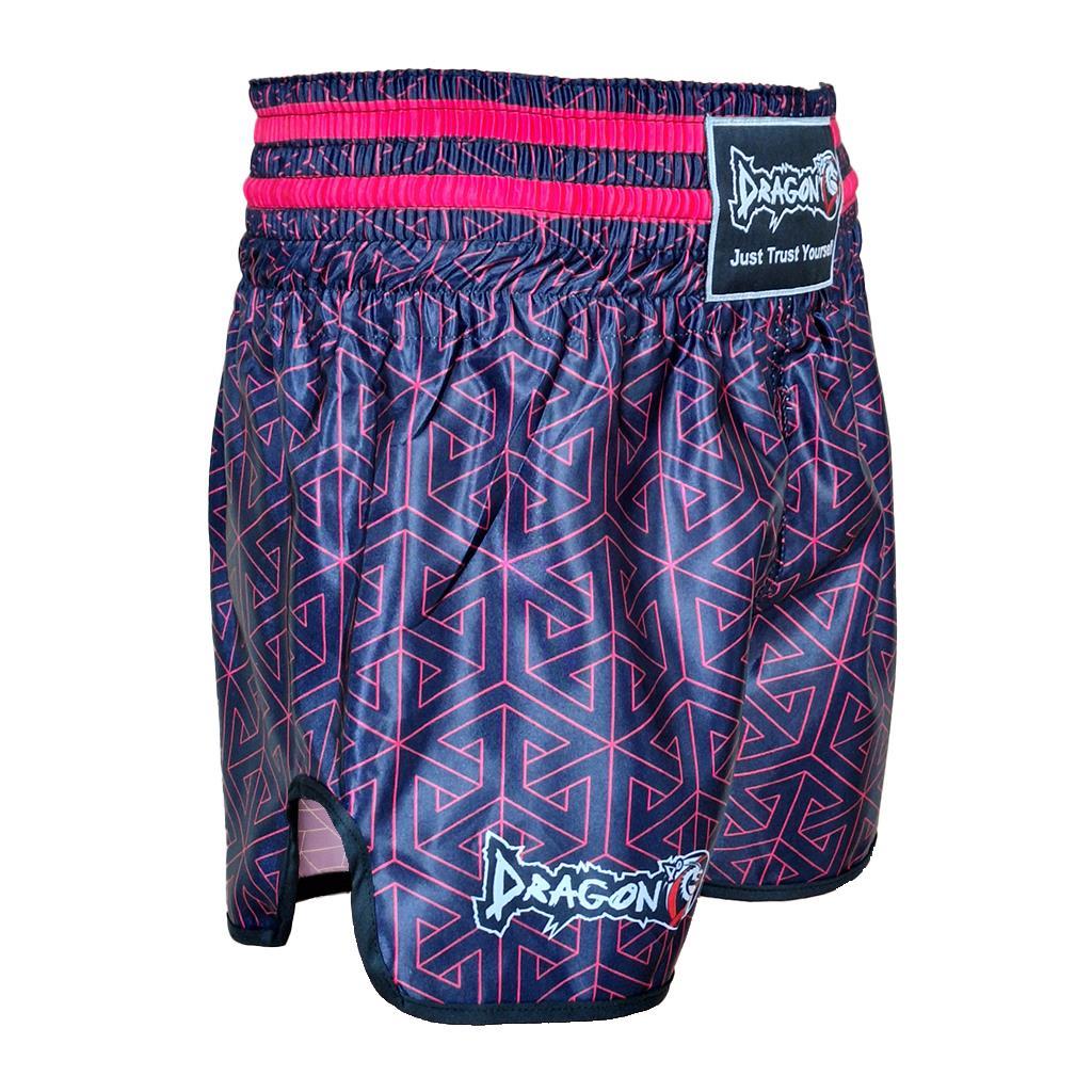 DragonDoDragonDo MT3442 Muay Thai Şortu Kick Boks Şort Neon Pembe Dijital Baskılı Şort