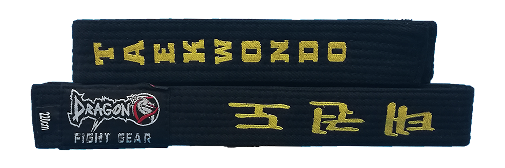 DragonDoDragonDo Nakışlı Siyah Taekwondo Kuşak Master