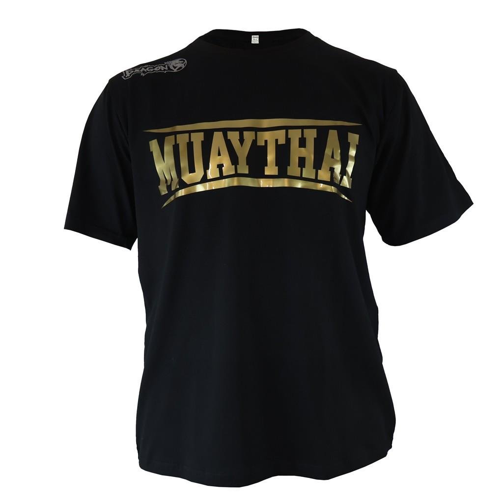 DragonDoDragonDo TX8522 Muaythai Tişört Gold Baskılı Muay Thai Tişört 