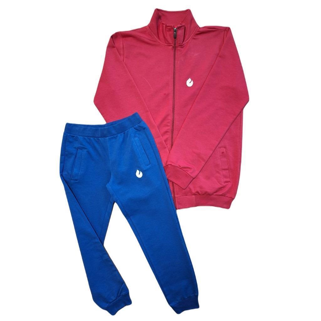 DragonDoKolej Çocuk Eşofman Takımı Kırmızı-Mavi