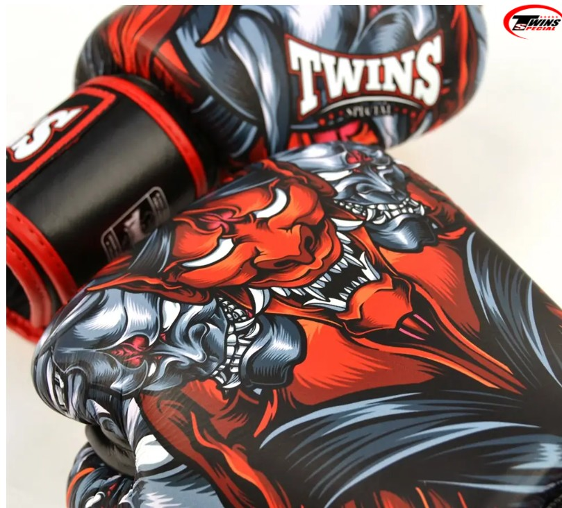 TwinsTwins FBGVL3-58RD Kabuki Boks Eldiveni Deri Muay Thai Eldiveni