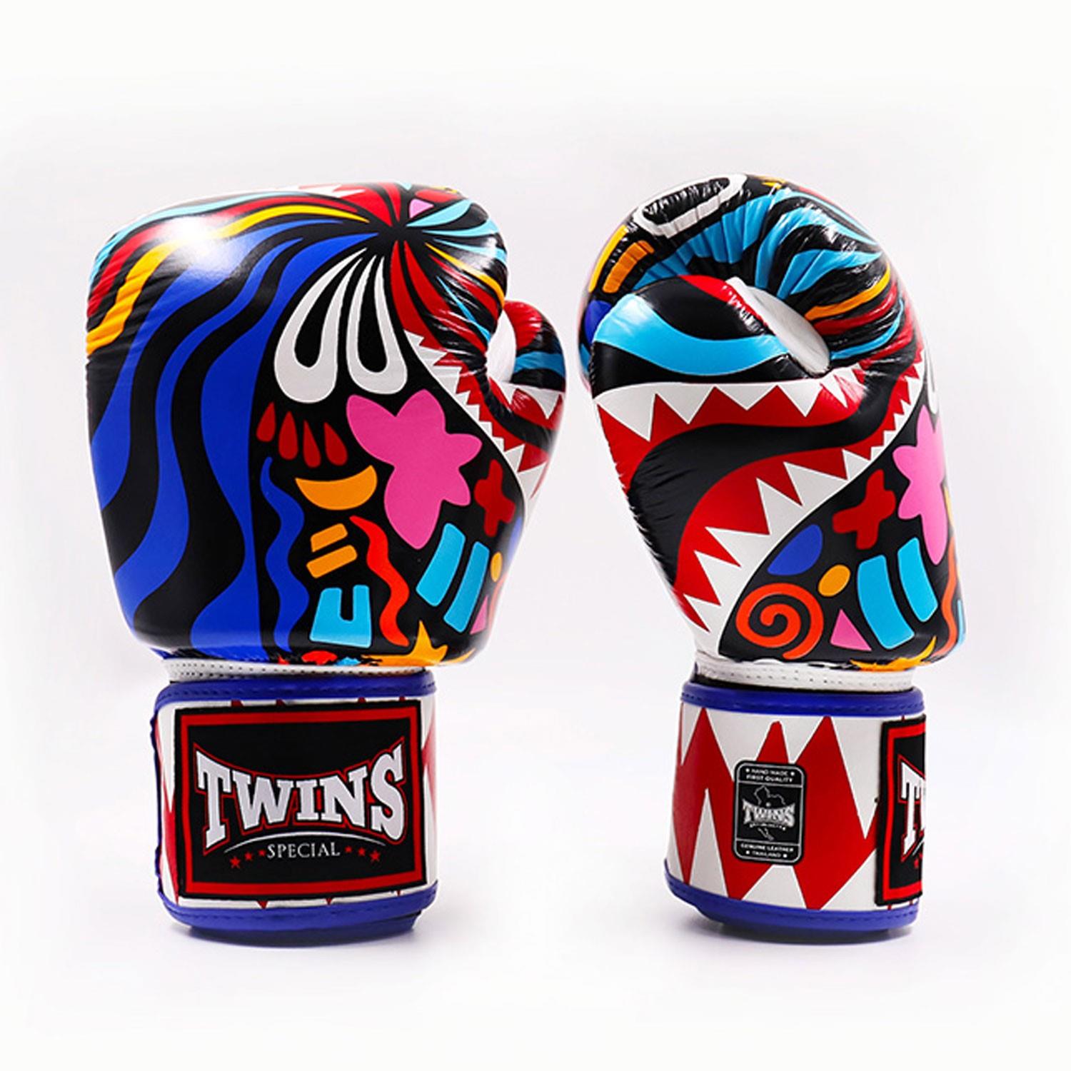 TwinsTwins FBGVL3-62 Abstract Boks Eldiveni Deri Muay Thai Eldiveni