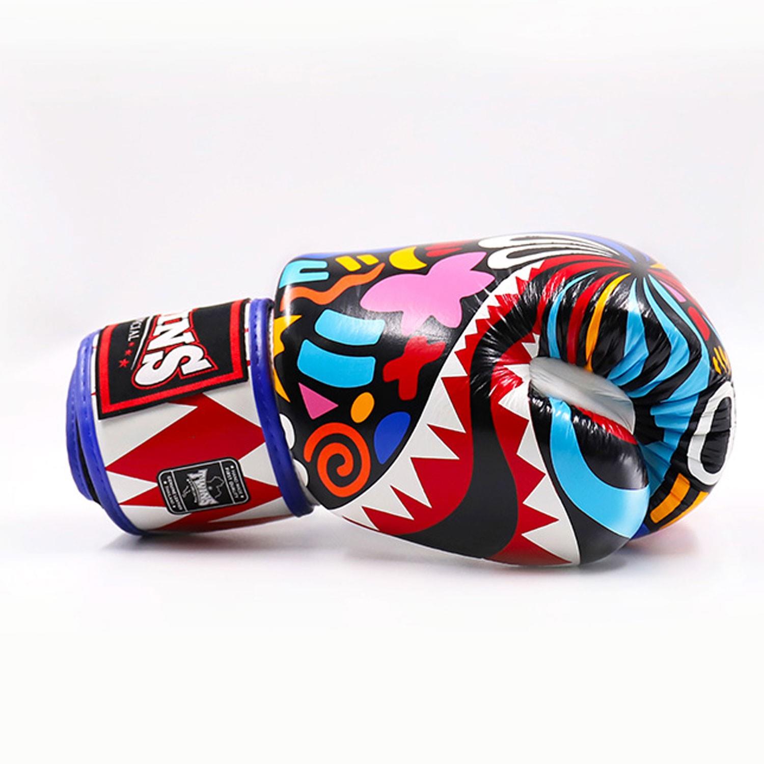 TwinsTwins FBGVL3-62 Abstract Boks Eldiveni Deri Muay Thai Eldiveni