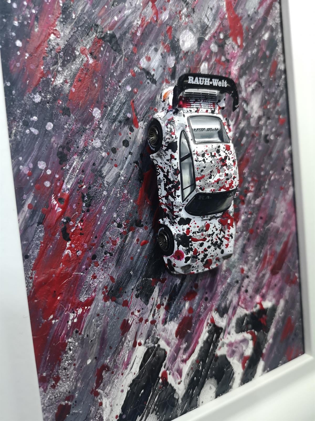 Akrilik Boya Tablo by Frenchfreud.Art Tarmac Porsche 911 RWB Coastcycles #667