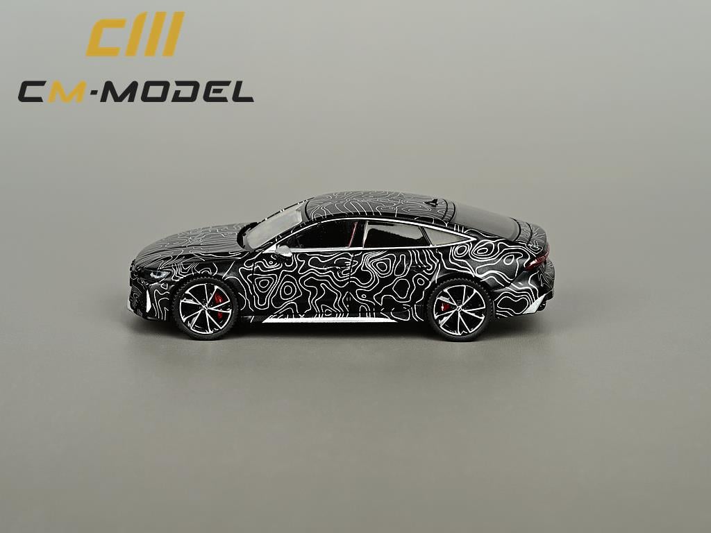 CM Model Audi RS7 Sportback Black with  Silver Design