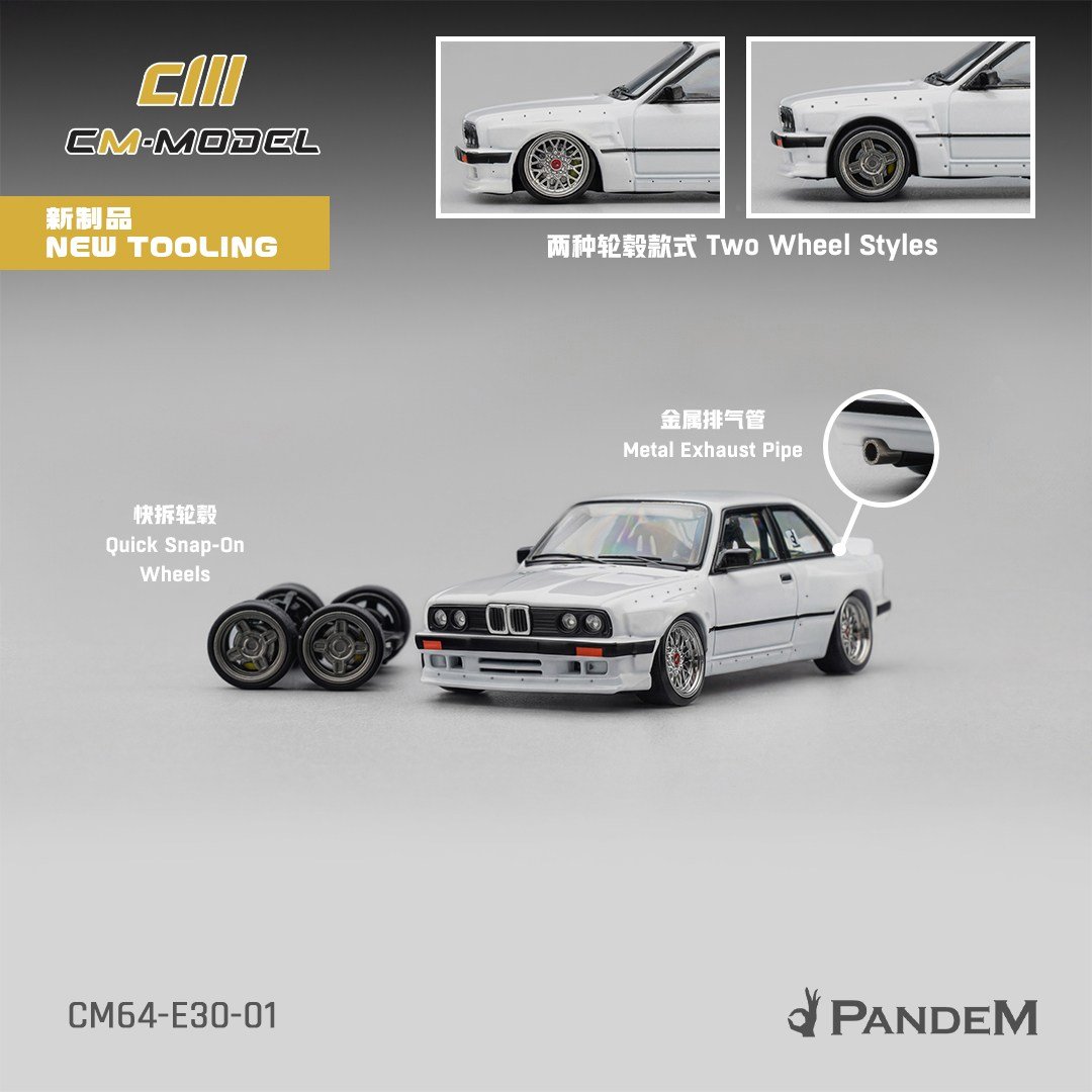 CM Model BMW Pandem M3 E30 White