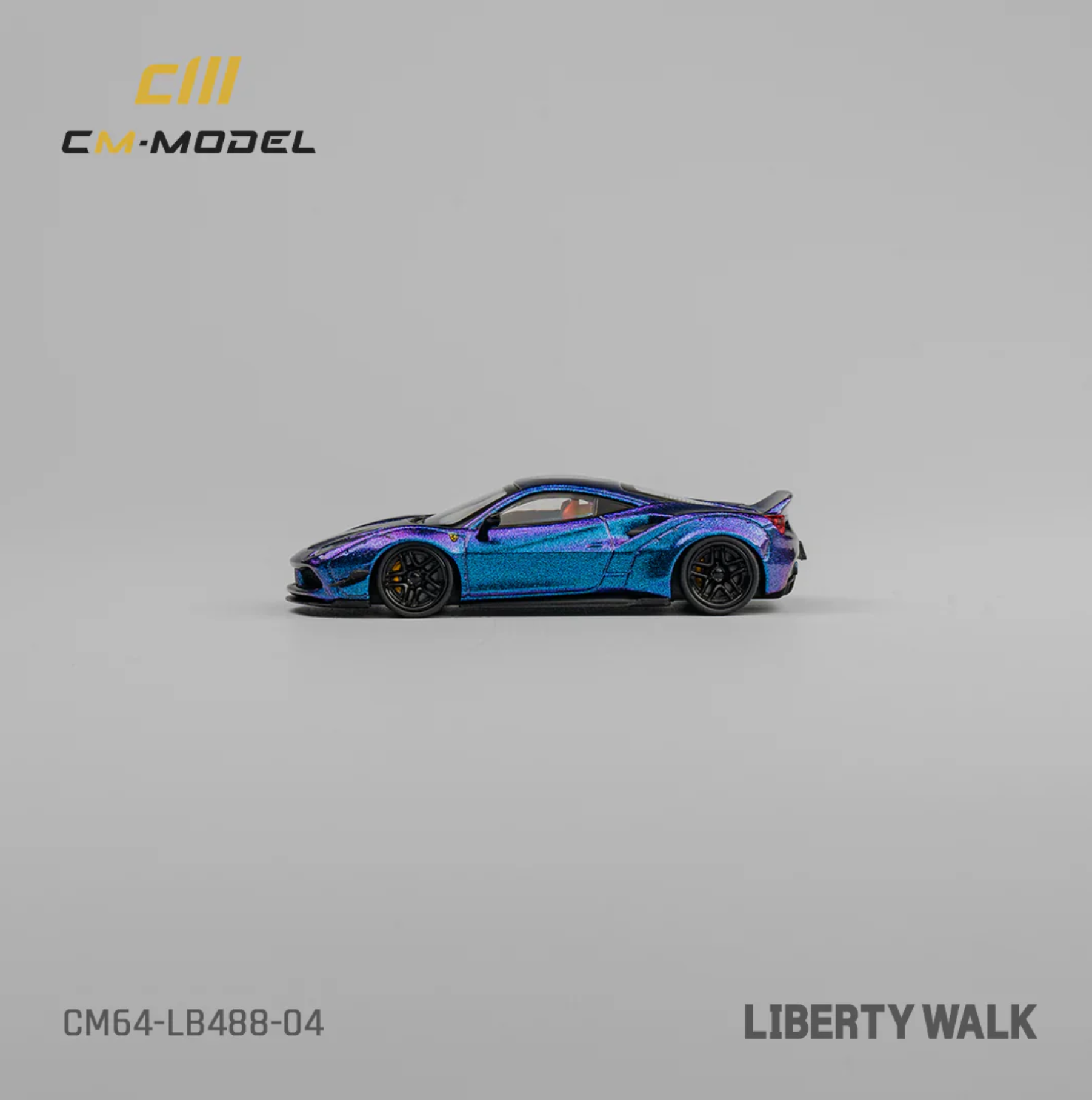 CM Model Ferrari 488 LB Works Purple