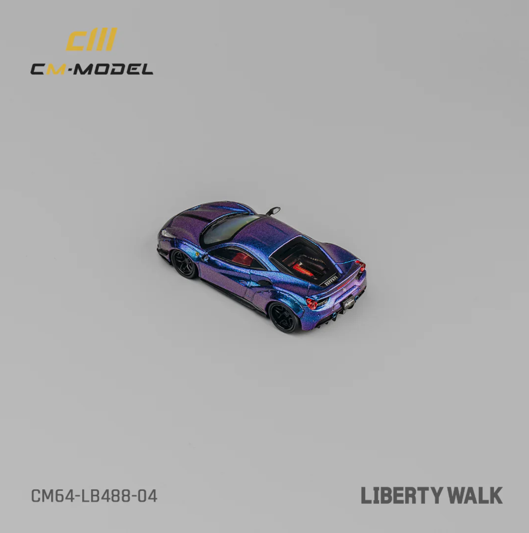 CM Model Ferrari 488 LB Works Purple