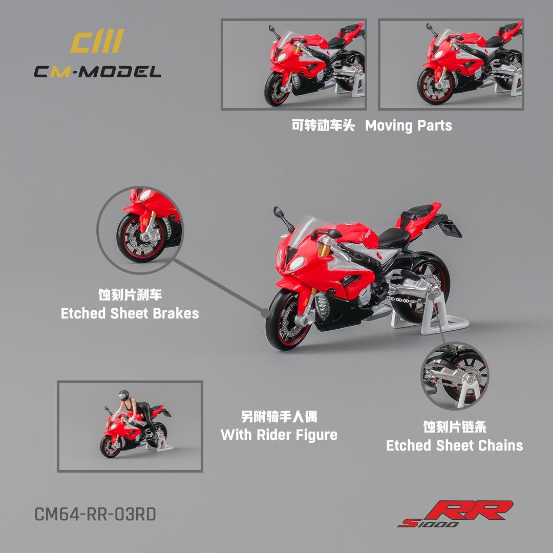 CM Model Honda S1000 RR Red R03