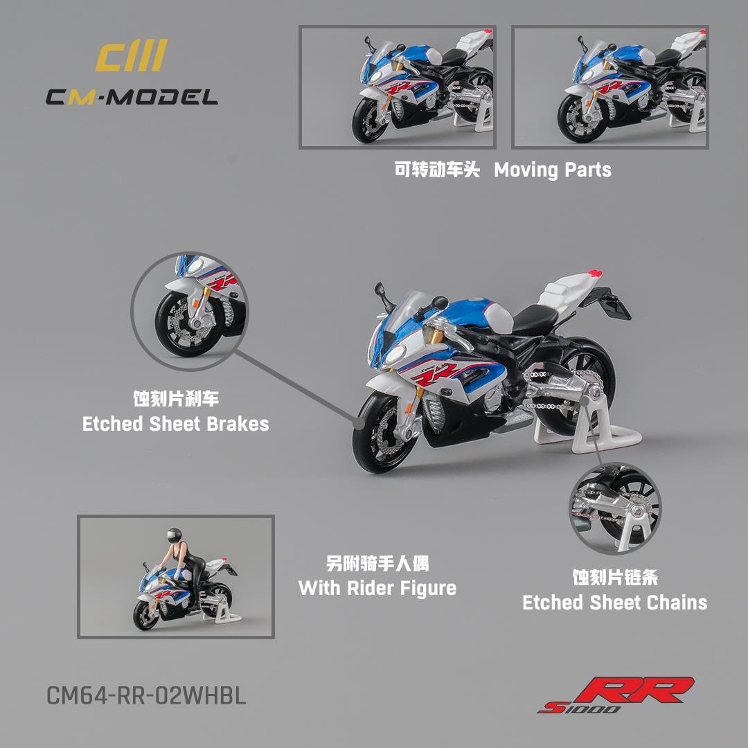 CM Model Honda S1000 RR White R02