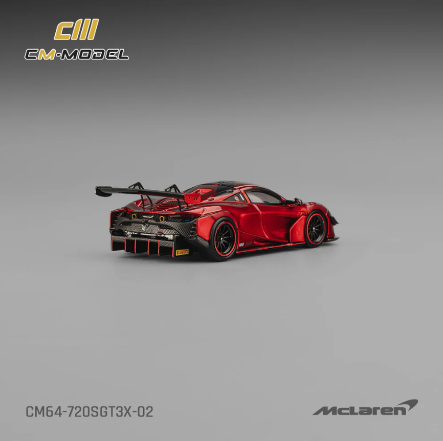 CM Model McLaren 720s GT3X Metallic Red