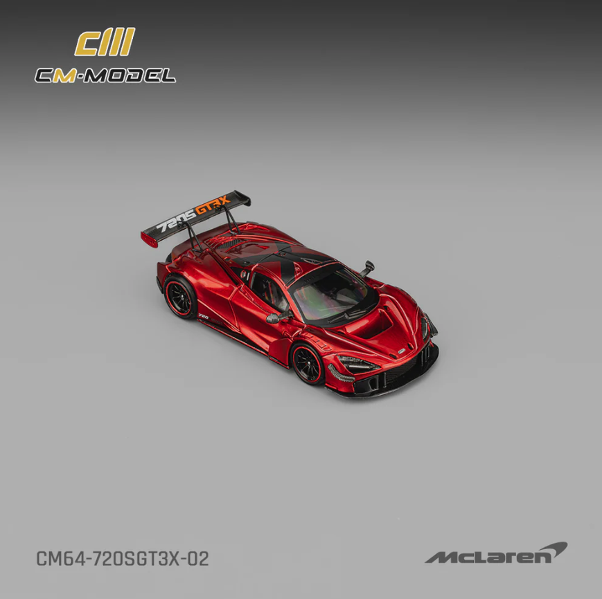 CM Model McLaren 720s GT3X Metallic Red