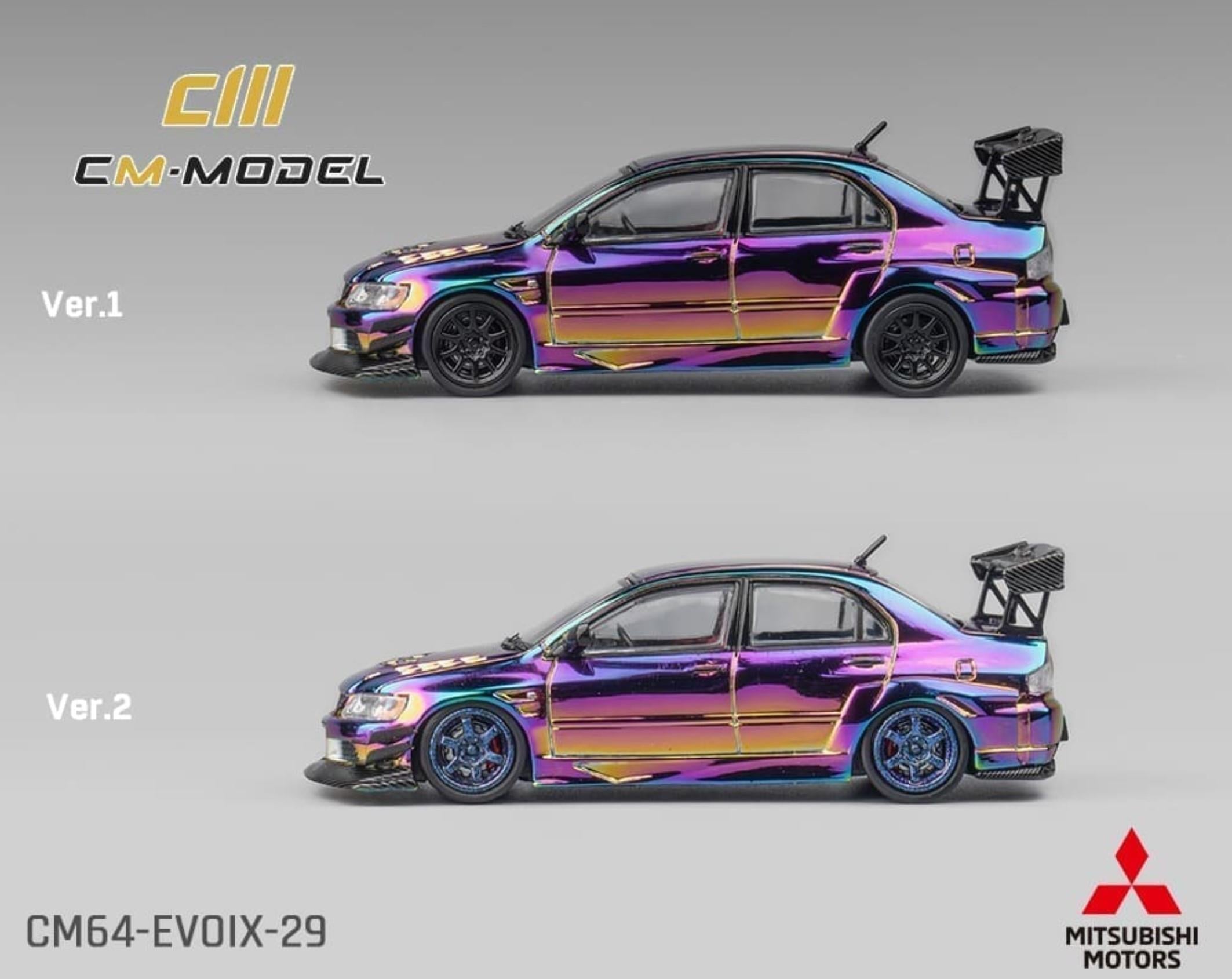 CM Model Mitsubishi Lancer Evolution IX Midnight Chrome