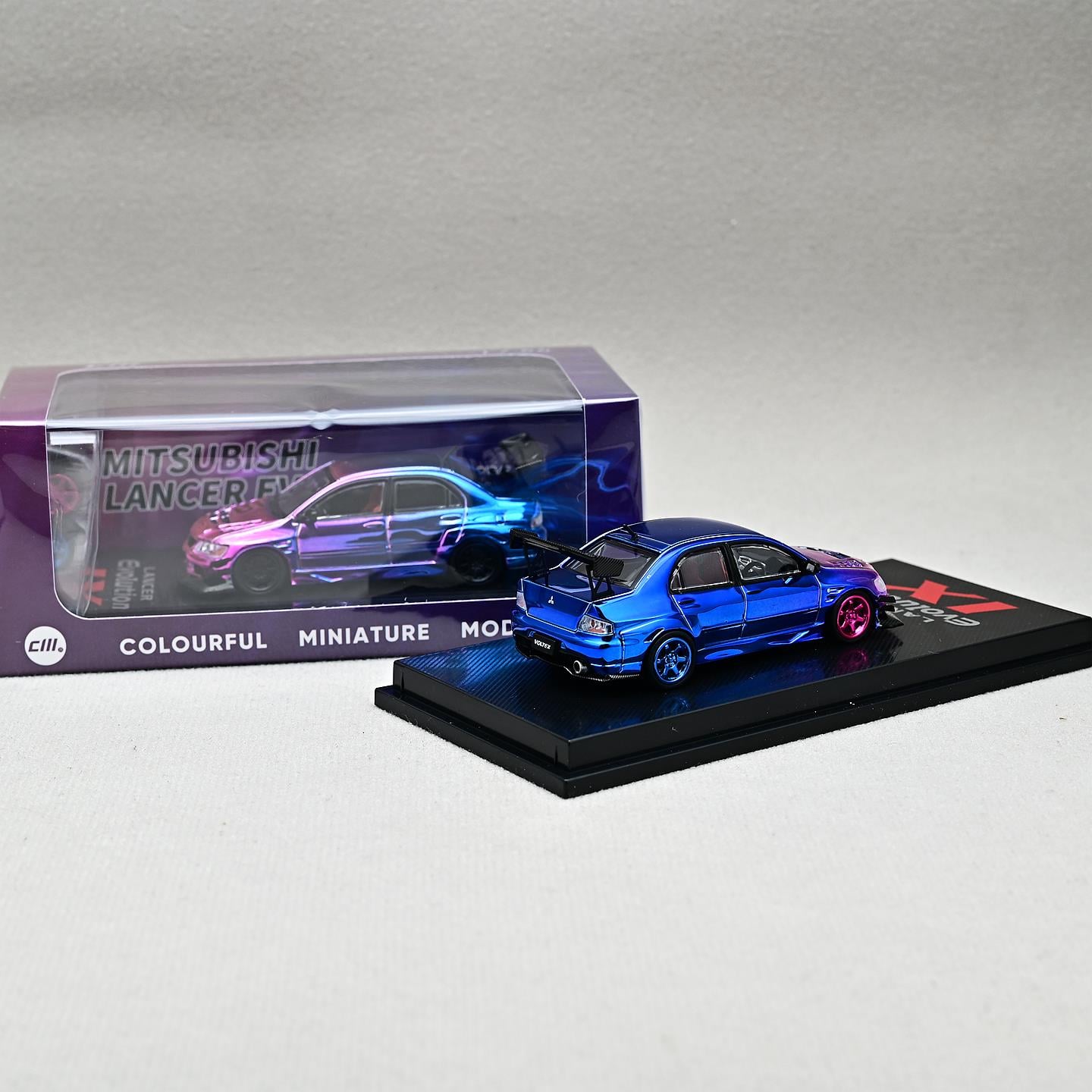 CM Model Mitsubishi Lancer Evolution IX Midnight Blue Chrome
