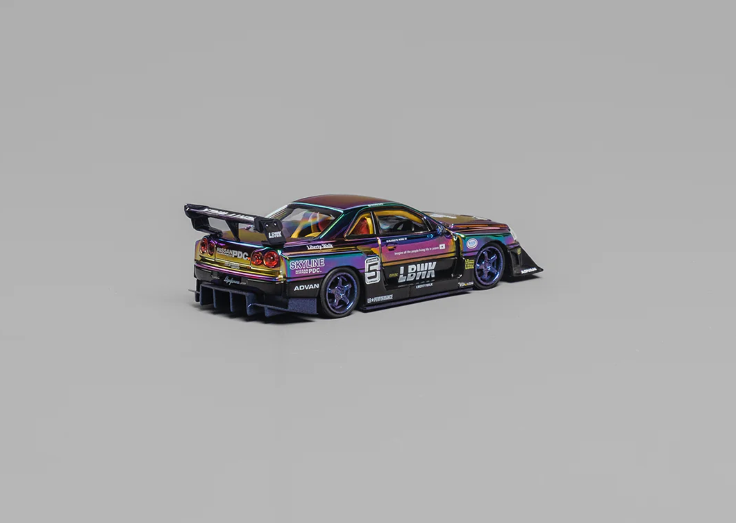 CM Model Nissan Skyline LB ER34 Super Silhouette with extra stand wheels