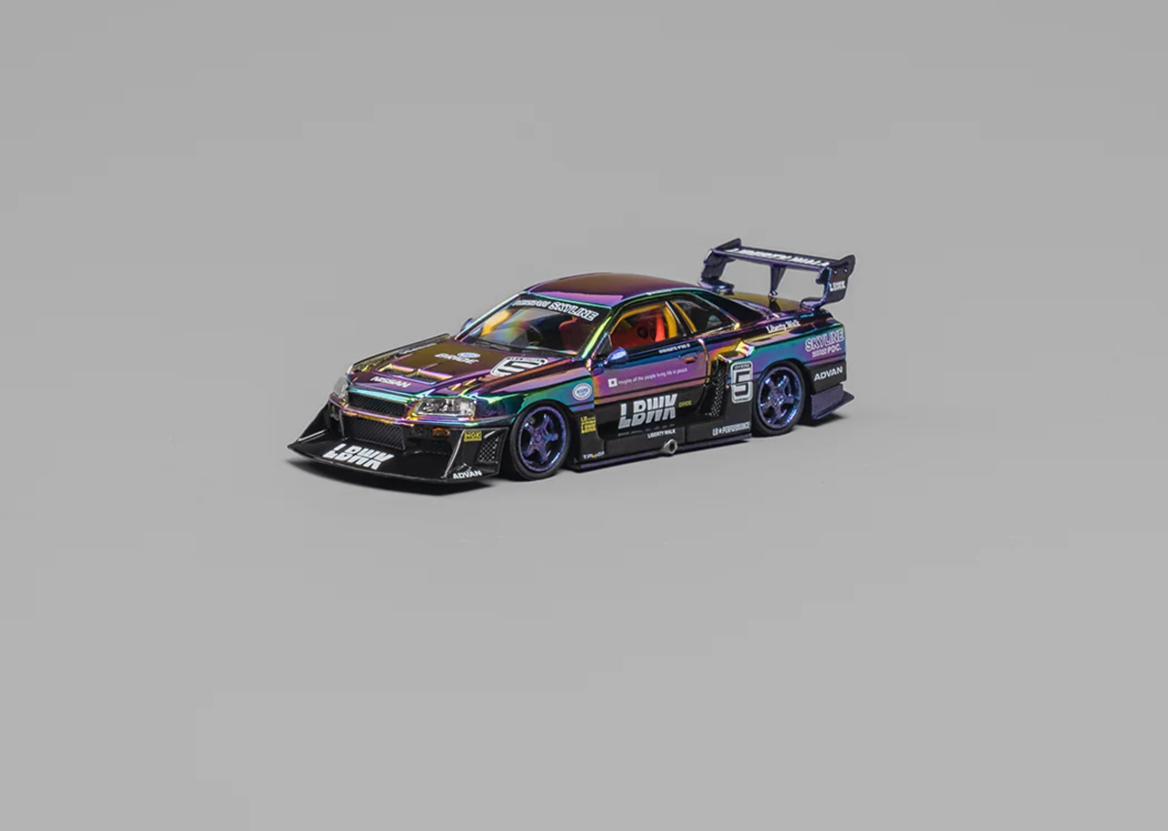 CM Model Nissan Skyline LB ER34 Super Silhouette with extra stand wheels