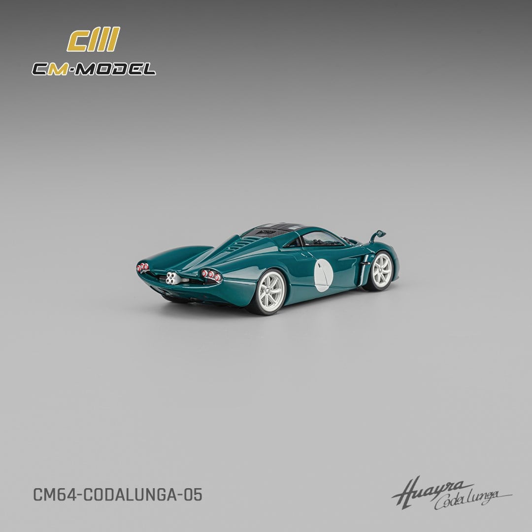CM Model Pagani Huayra Codalunga Green White Dot