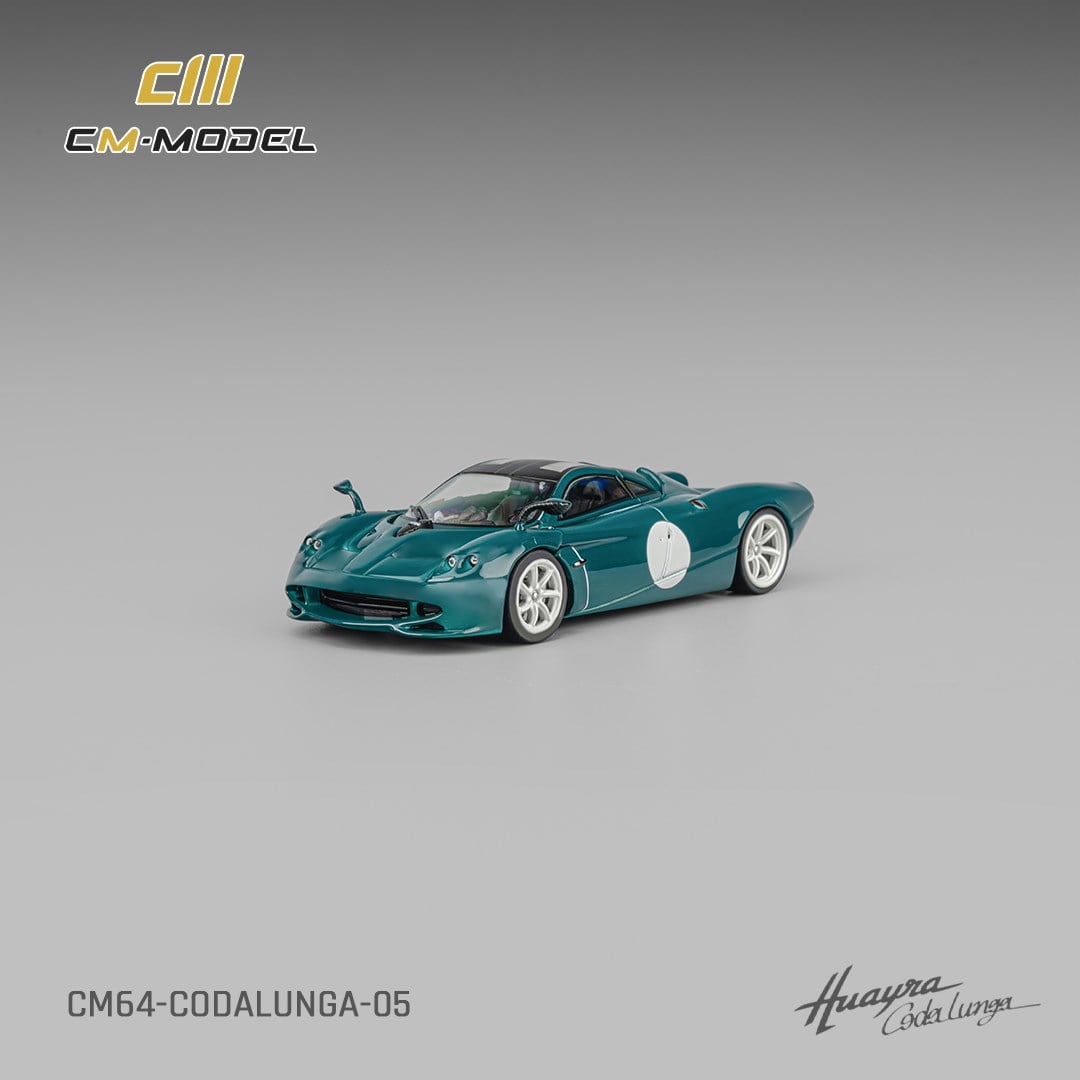 CM Model Pagani Huayra Codalunga Green White Dot