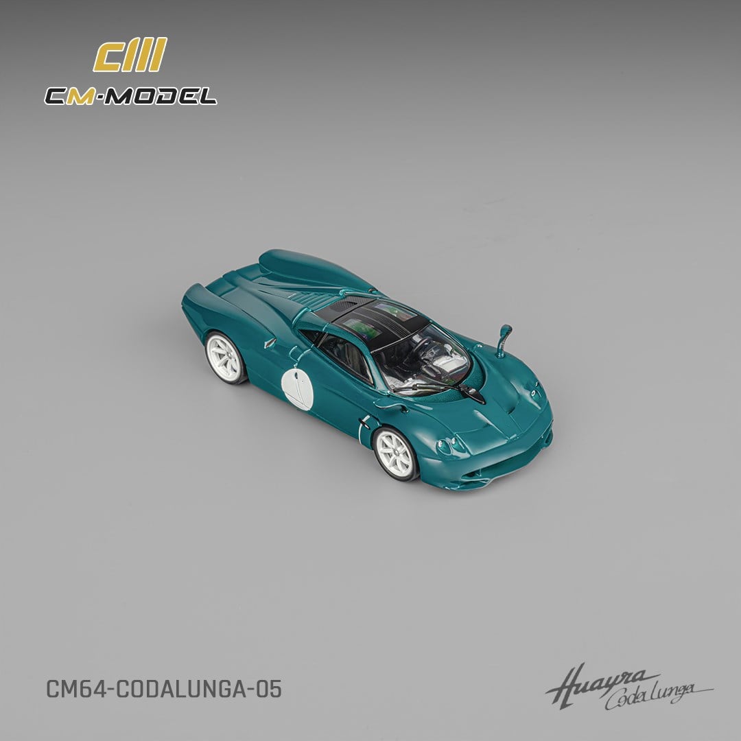 CM Model Pagani Huayra Codalunga Green White Dot