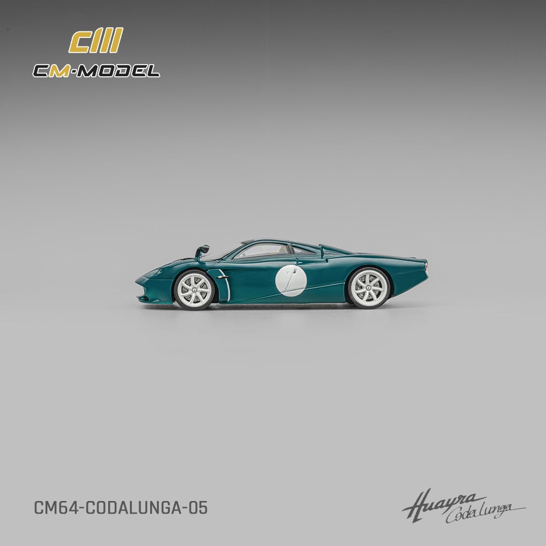 CM Model Pagani Huayra Codalunga Green White Dot