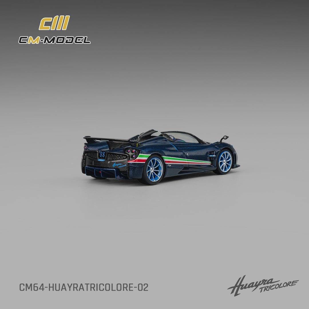 CM Model Pagani Huayra Tricolore Convertible Carbon Blue
