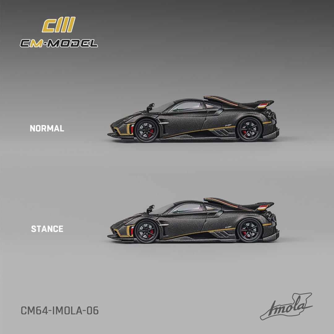 CM Model Pagani imola Carbon Gold Stripe