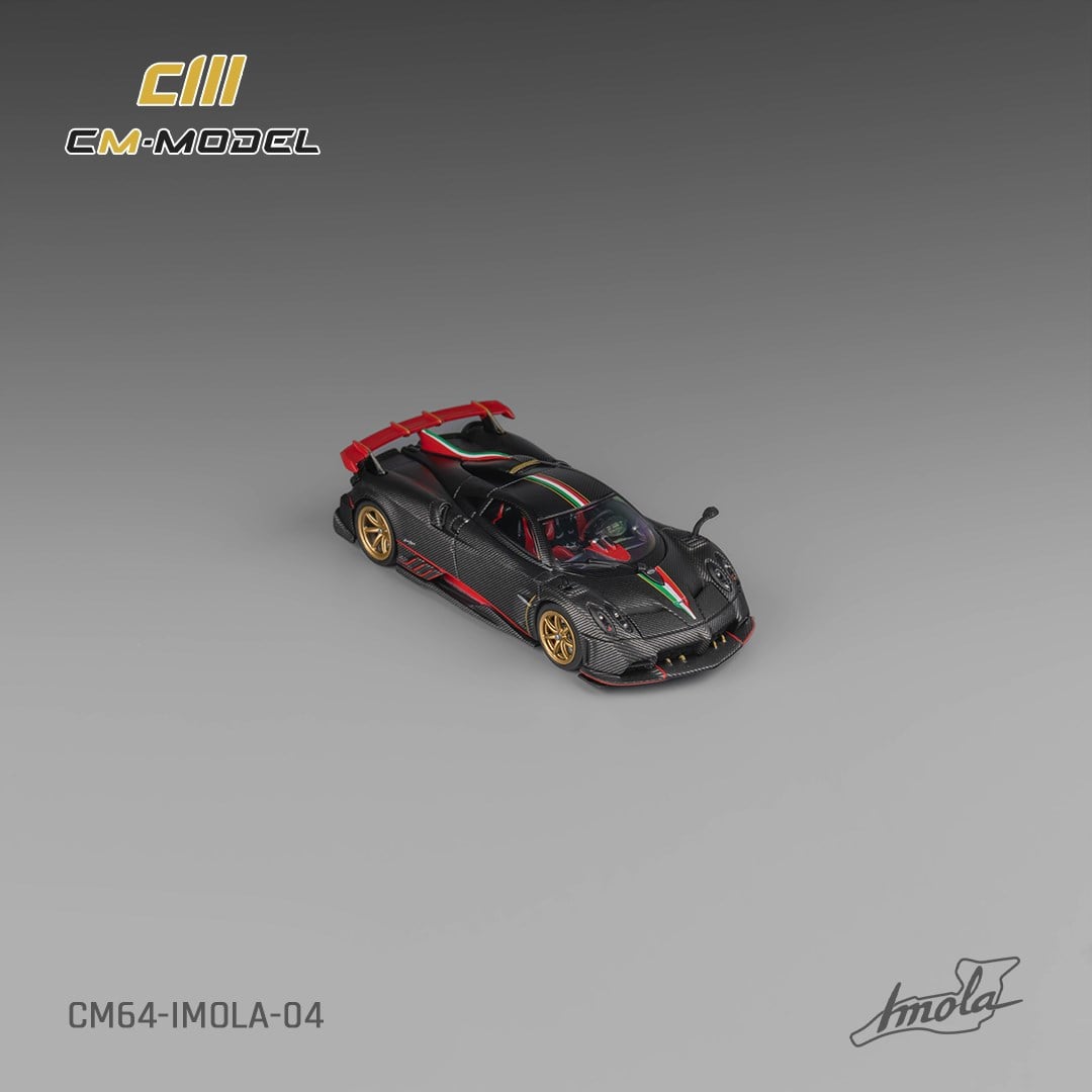 CM Model Pagani imola Carbon Red Stripe