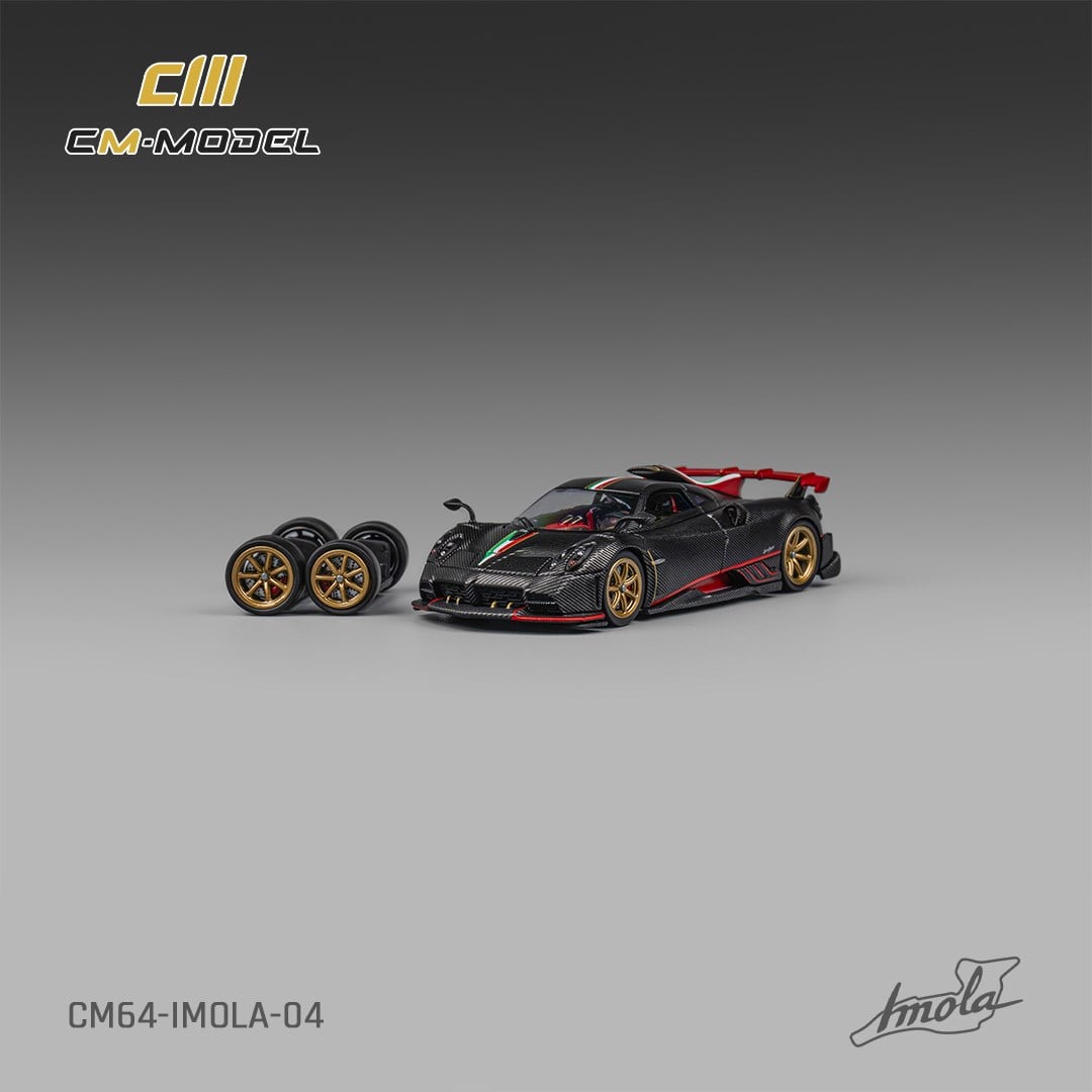 CM Model Pagani imola Carbon Red Stripe