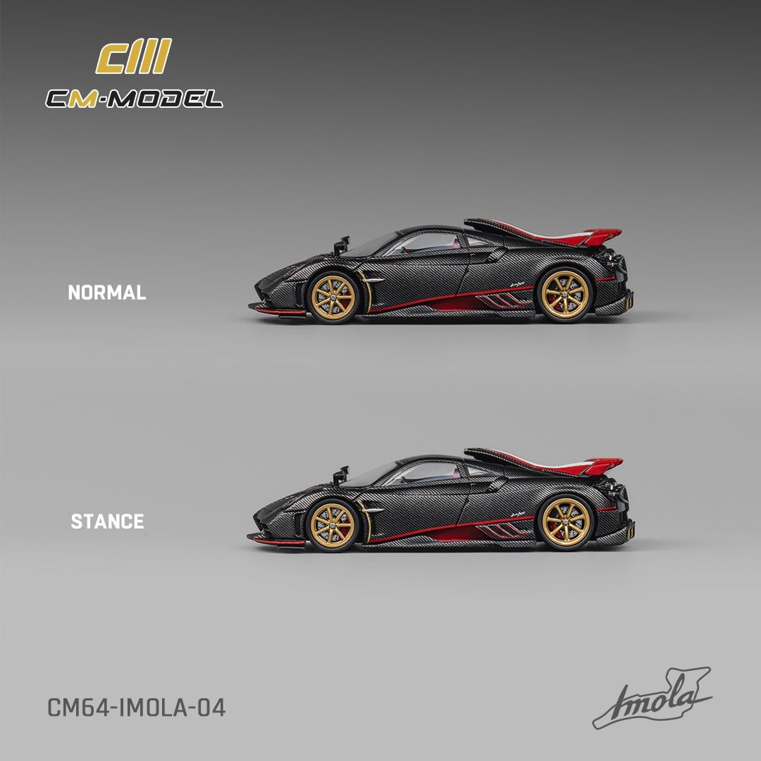 CM Model Pagani imola Carbon Red Stripe