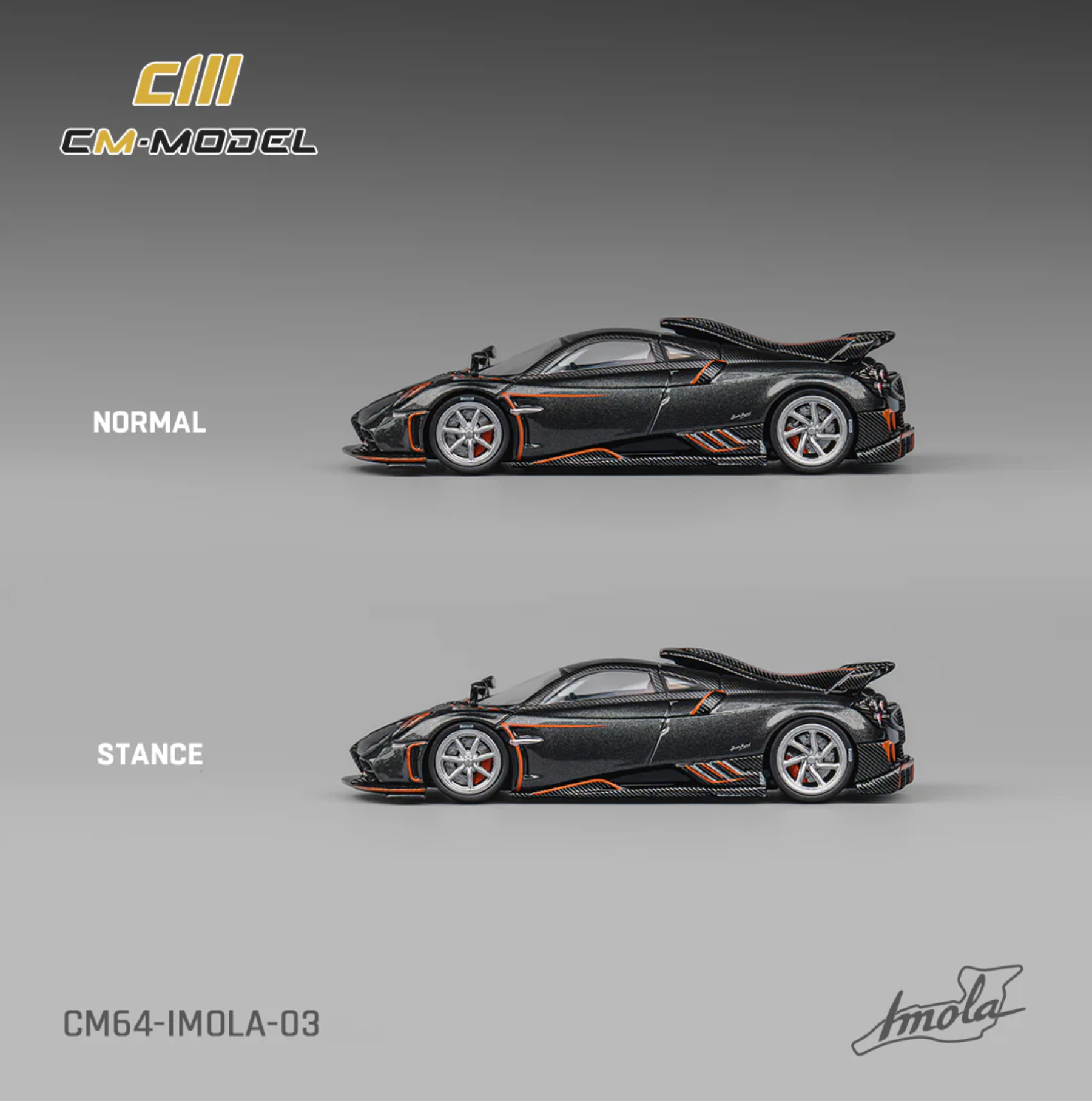 CM Model Pagani imola dark with stripes
