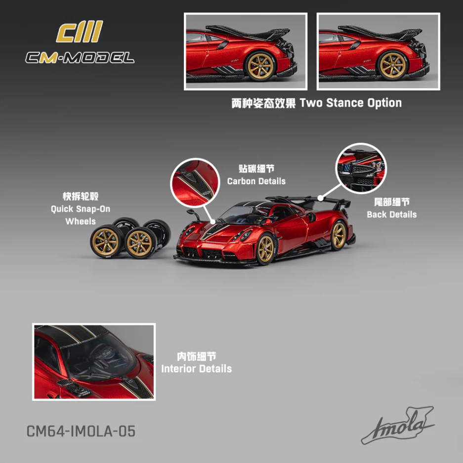 CM Model Pagani imola metallic red