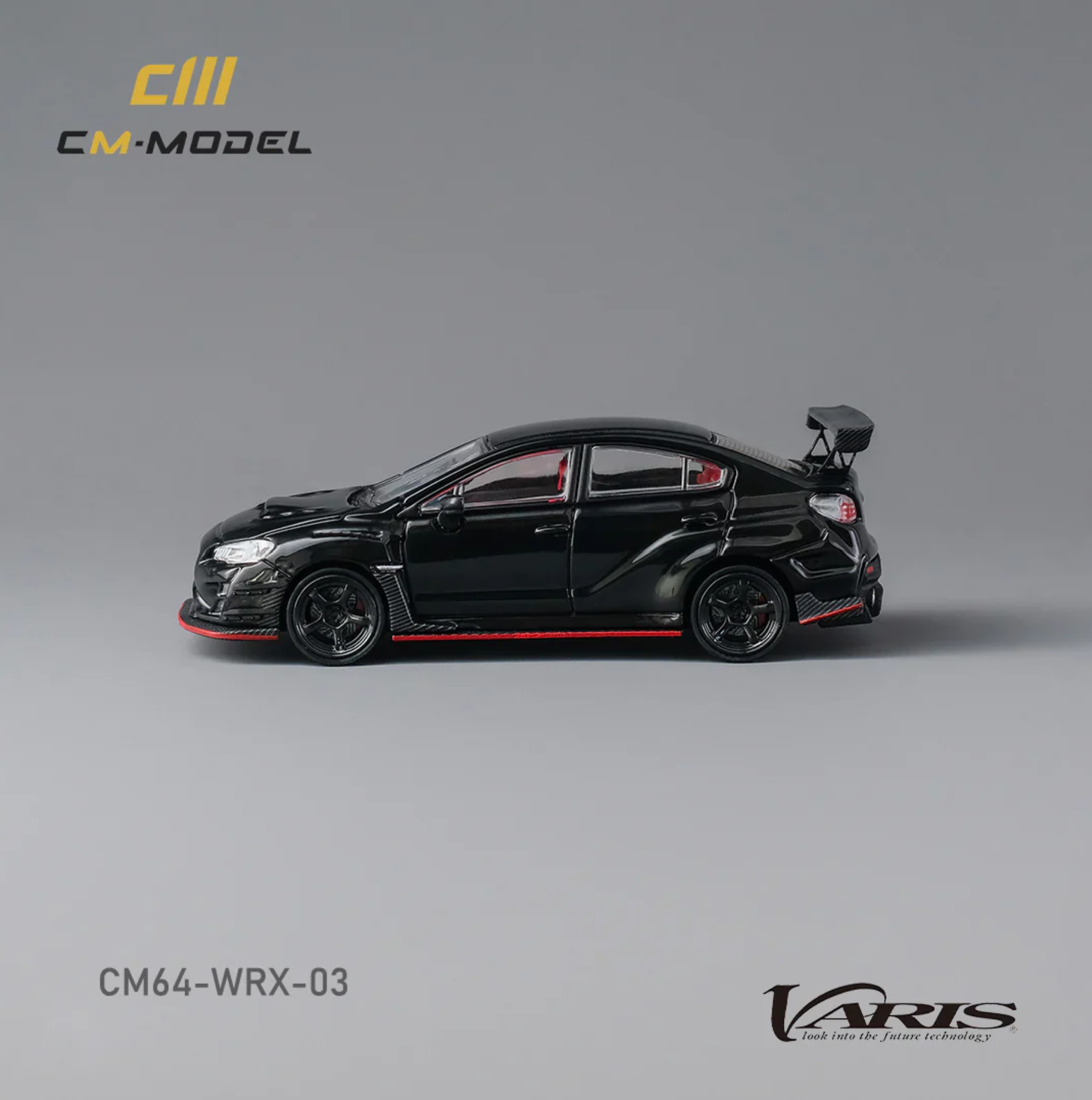 CM Model Subaru VAB WRX Sti S4 Wide Body Kit Black Dodiq S03