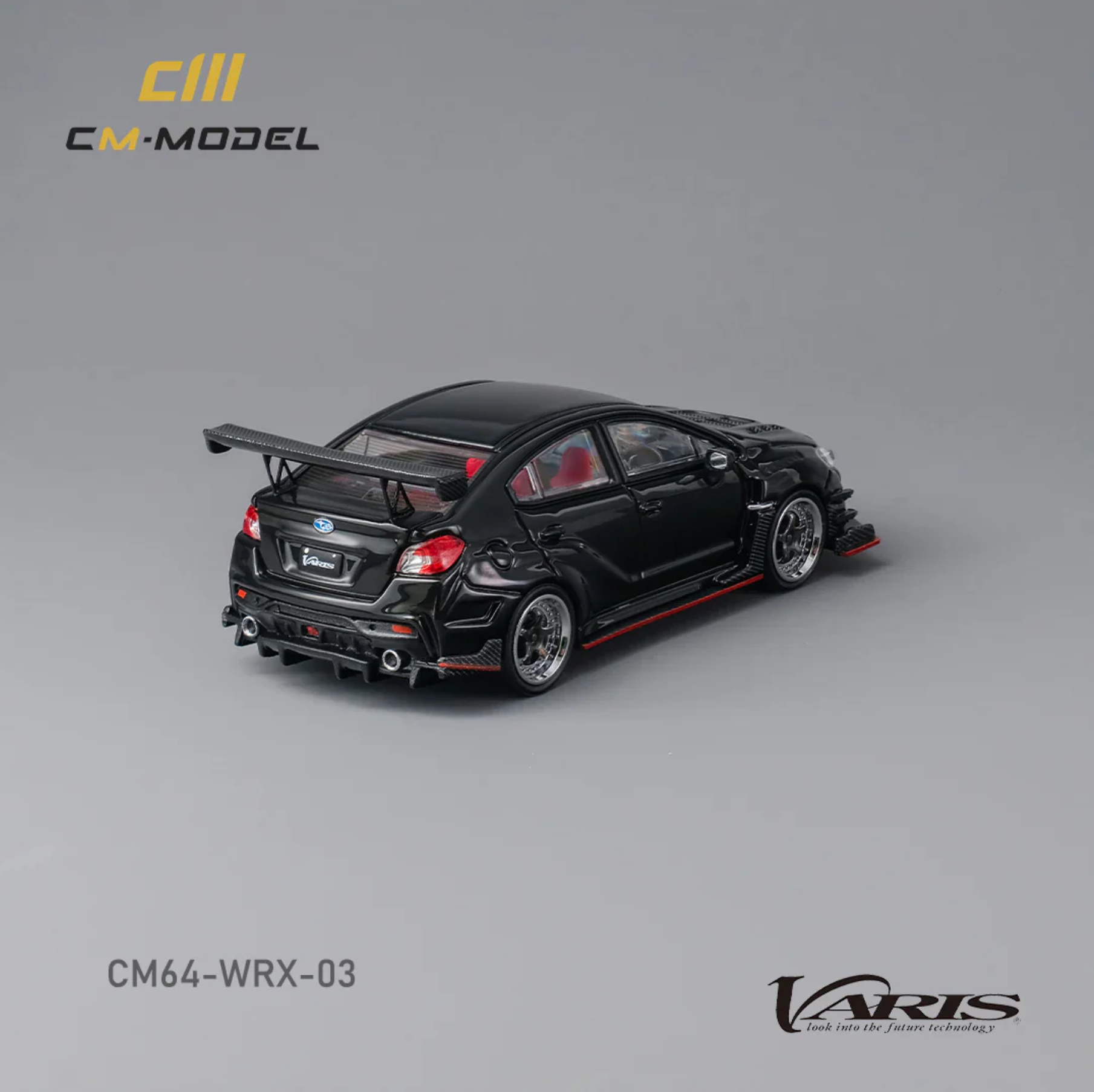 CM Model Subaru VAB WRX Sti S4 Wide Body Kit Black Dodiq S03