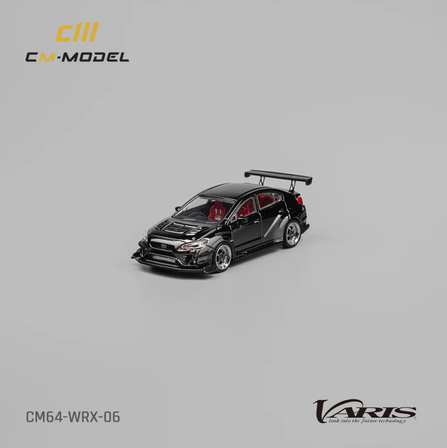 CM Model Subaru VAB WRX Sti S4 Wide Body Kit Chrome Black Dodiq S06