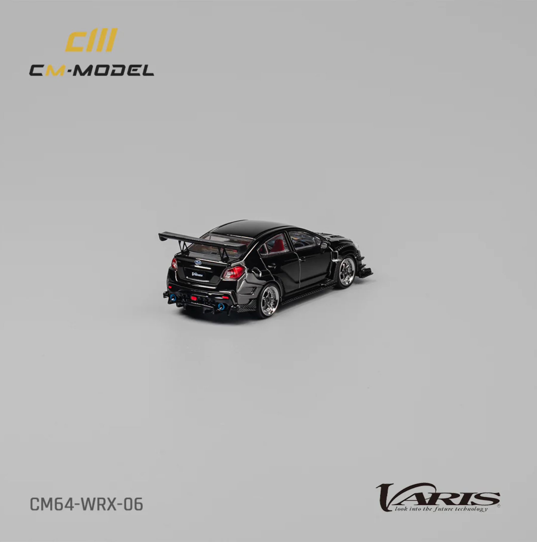 CM Model Subaru VAB WRX Sti S4 Wide Body Kit Chrome Black Dodiq S06