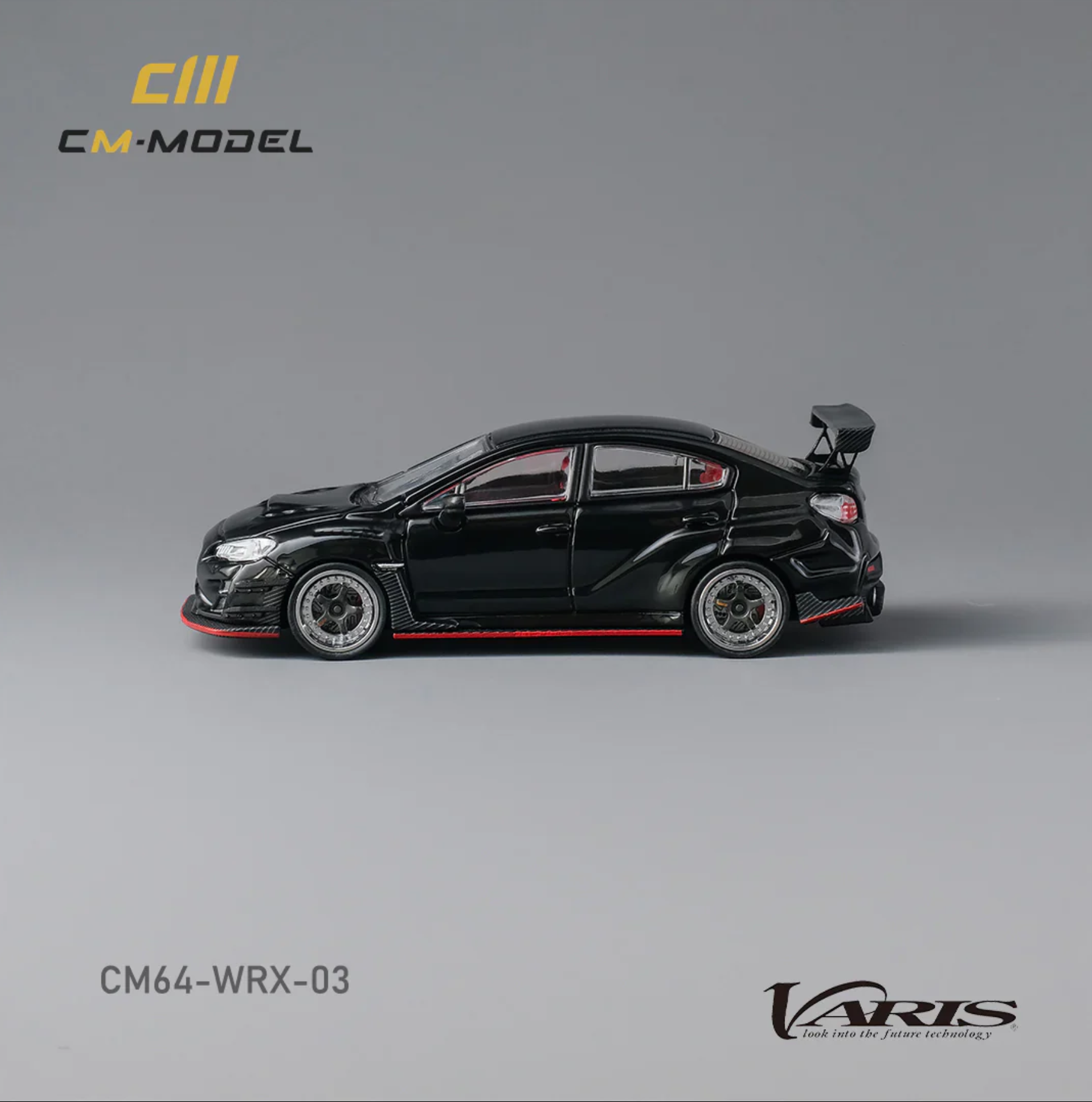 CM Model Subaru VAB WRX Sti S4 Wide Body Kit Black Dodiq S03