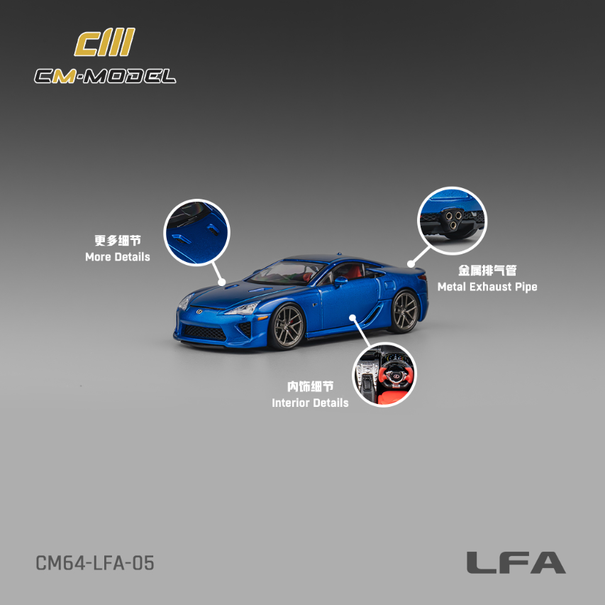 CM Model Toyota Lexus LFA Blue