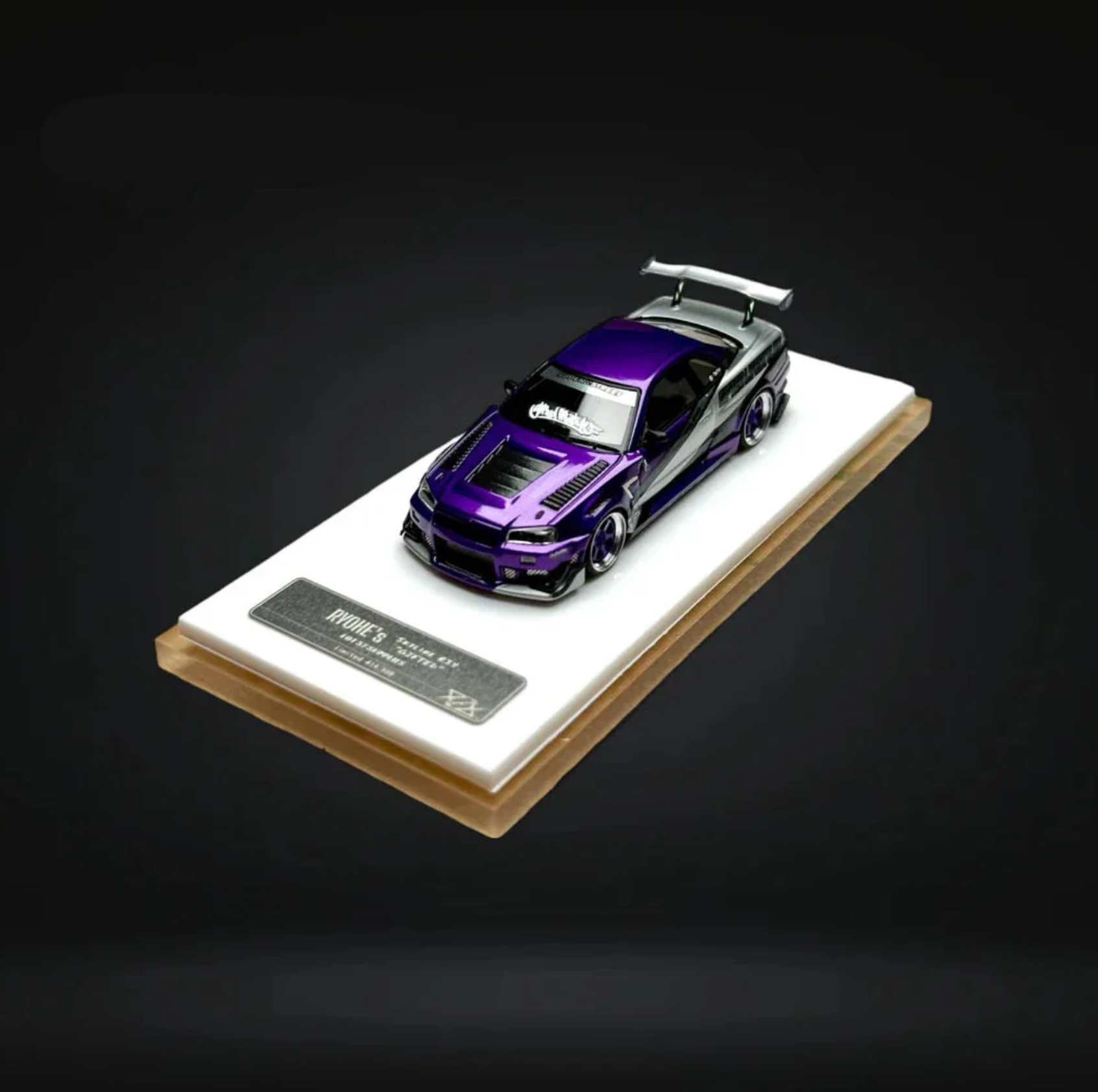 Error404 Nissan R34 RYOHE's Skyline Resin Model Purple