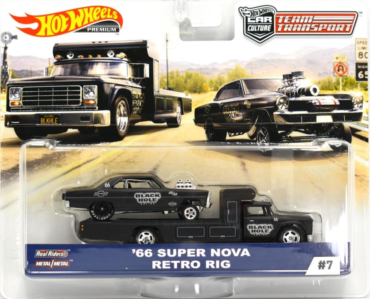 Hot Wheels Car Culture Team Transport #7 66 Super Nova Retro Rig