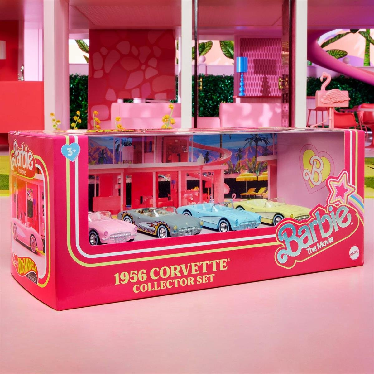 Hot Wheels Collectors Barbie The Movie Hot Wheels Corvette 4-Pack