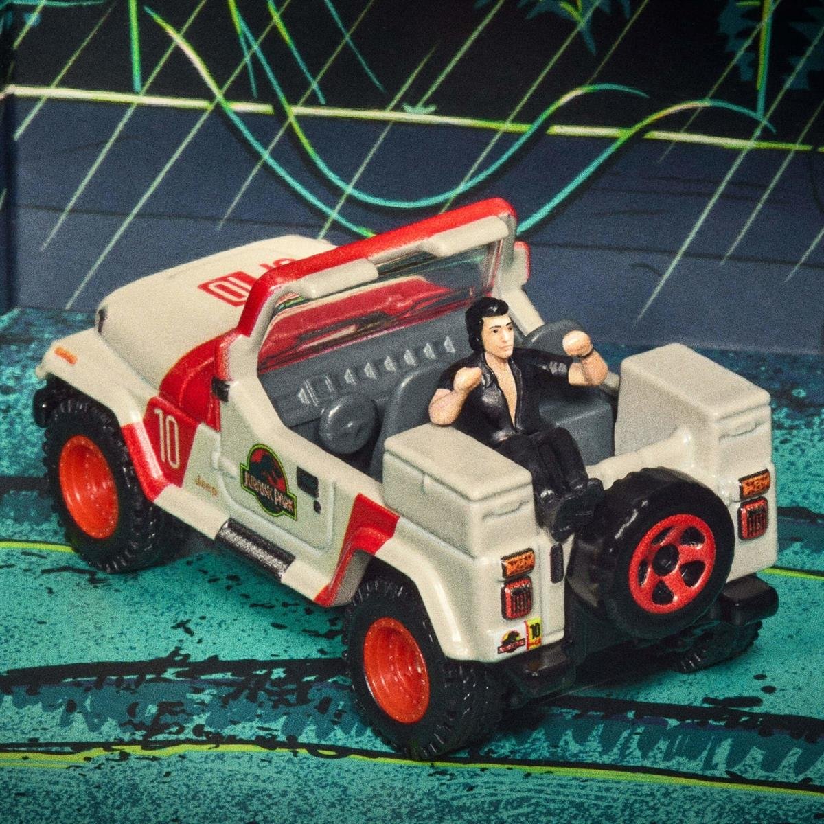 Hot Wheels Collectors Hot Wheels Jurassic Park Jeep Wrangler & Dr. Ian Malcolm