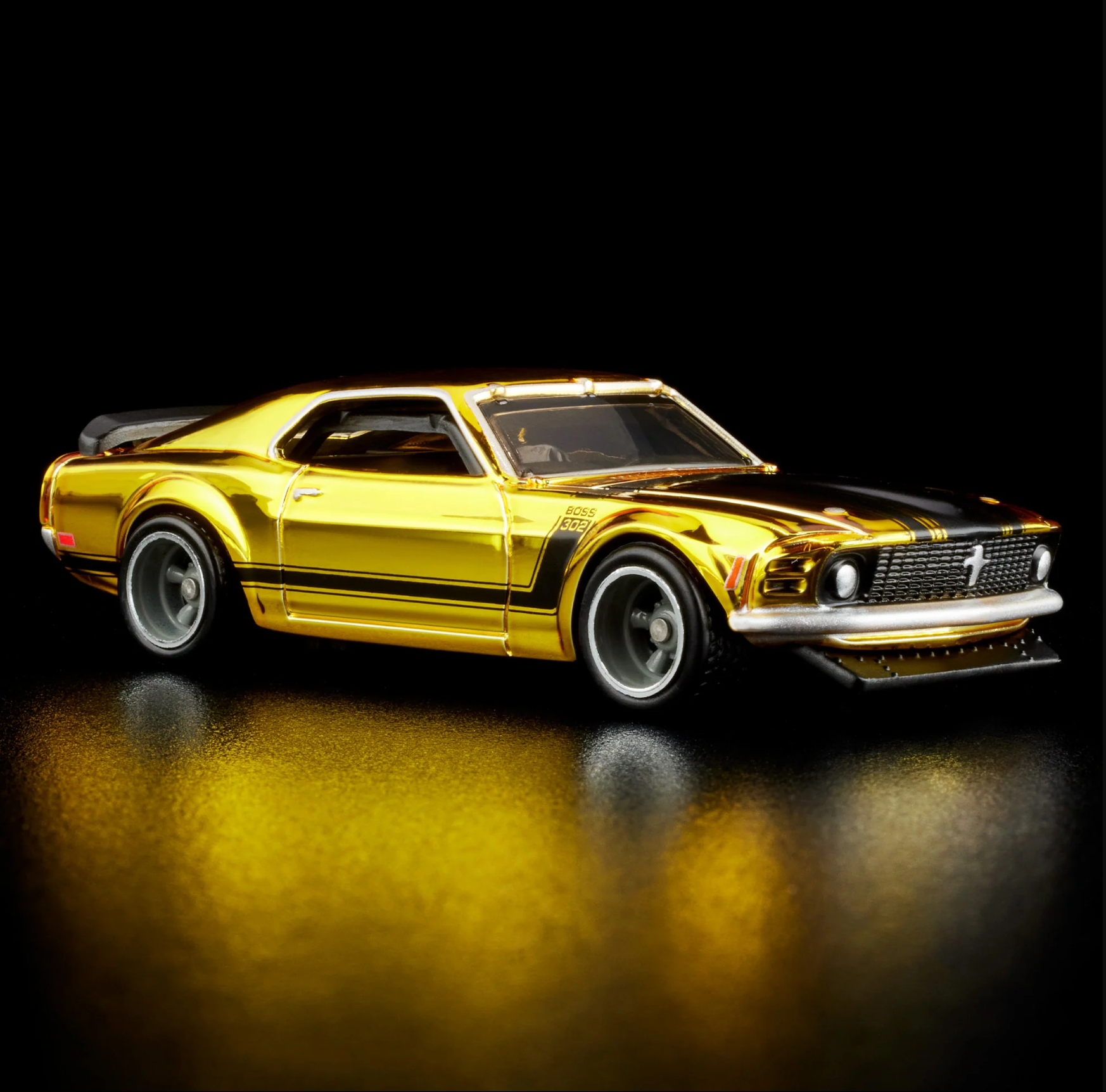 Hot Wheels Collectors RLC Exclusive 1970 Mustang Boss 302 gold